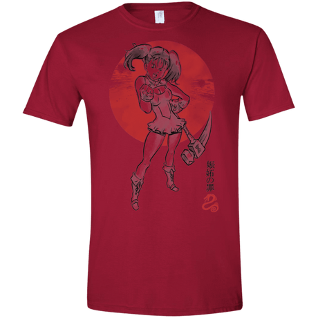 T-Shirts Cardinal Red / S Snake Envy Men's Semi-Fitted Softstyle