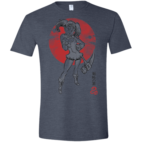 T-Shirts Heather Navy / S Snake Envy Men's Semi-Fitted Softstyle