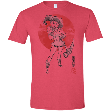 T-Shirts Heather Red / S Snake Envy Men's Semi-Fitted Softstyle