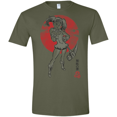 T-Shirts Military Green / S Snake Envy Men's Semi-Fitted Softstyle