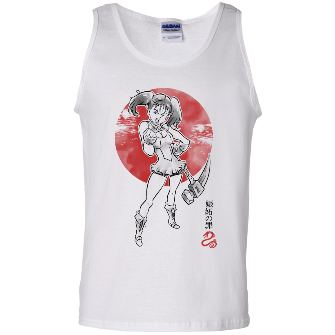 T-Shirts White / S Snake Envy Men's Tank Top