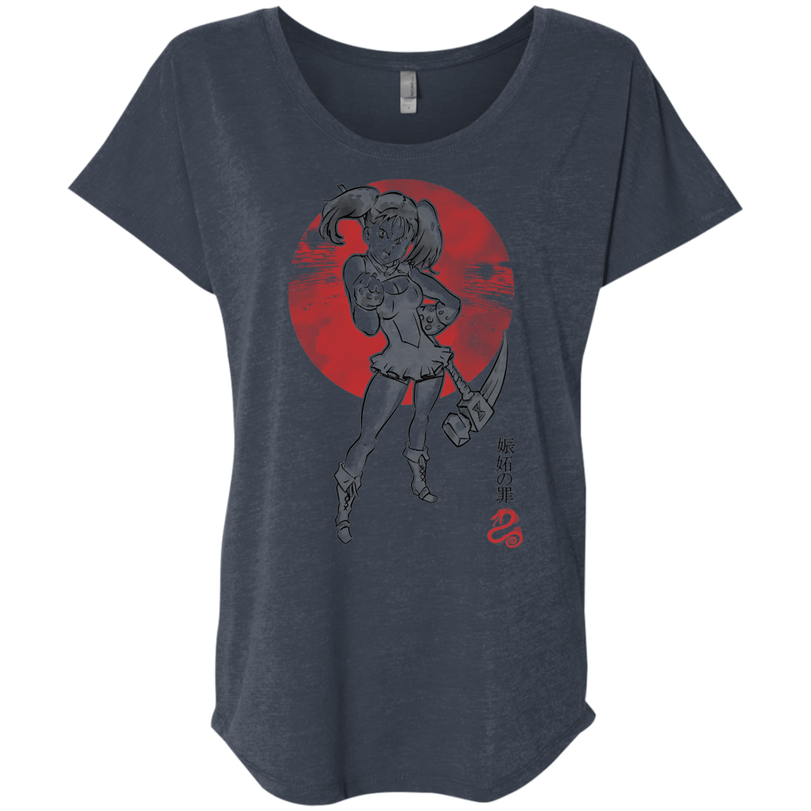 T-Shirts Vintage Navy / X-Small Snake Envy Triblend Dolman Sleeve