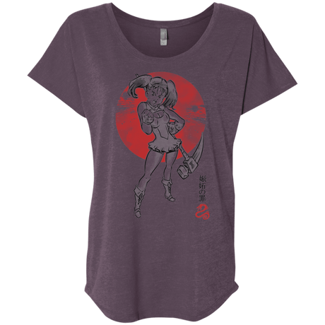 T-Shirts Vintage Purple / X-Small Snake Envy Triblend Dolman Sleeve