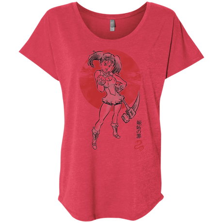 T-Shirts Vintage Red / X-Small Snake Envy Triblend Dolman Sleeve