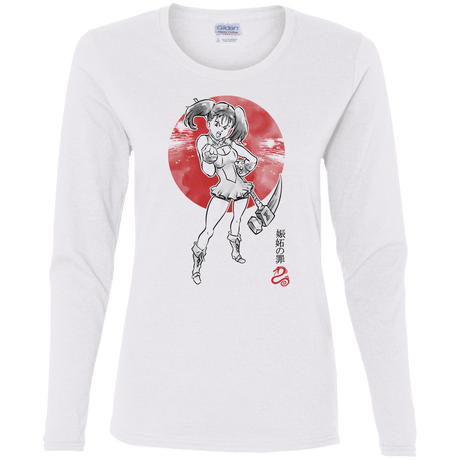 T-Shirts White / S Snake Envy Women's Long Sleeve T-Shirt