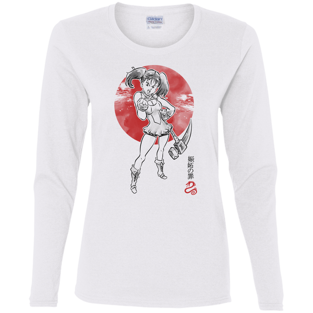 T-Shirts White / S Snake Envy Women's Long Sleeve T-Shirt