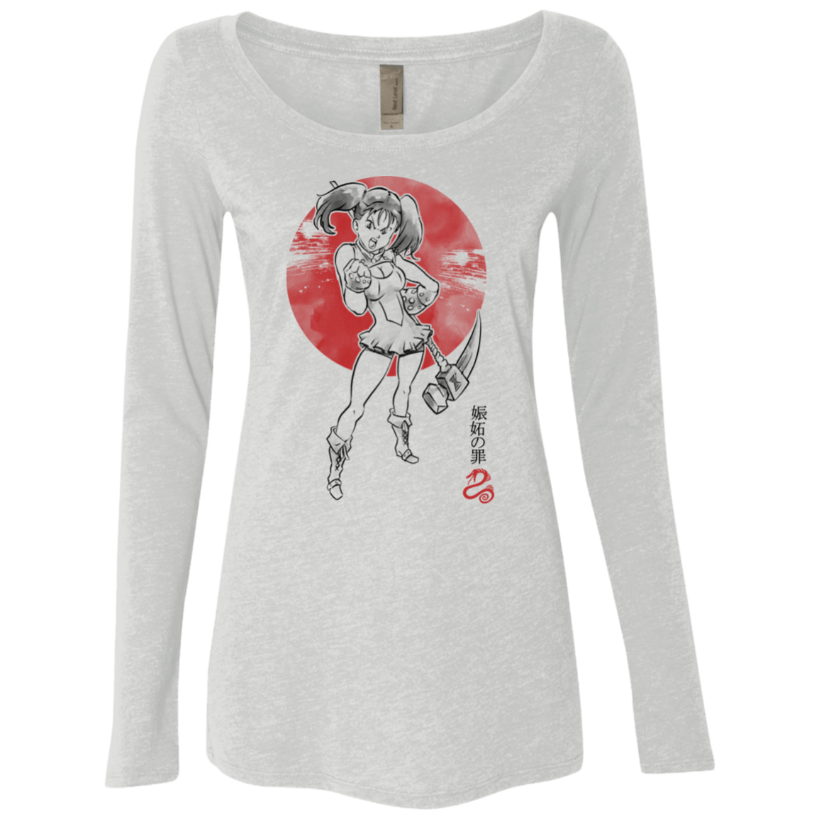 T-Shirts Heather White / S Snake Envy Women's Triblend Long Sleeve Shirt