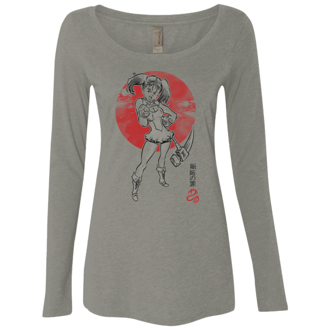 T-Shirts Venetian Grey / S Snake Envy Women's Triblend Long Sleeve Shirt