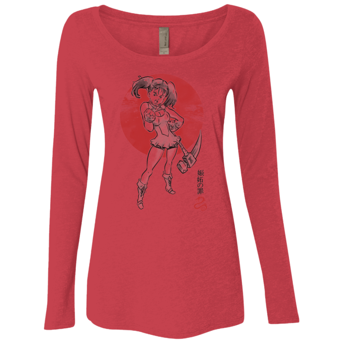 T-Shirts Vintage Red / S Snake Envy Women's Triblend Long Sleeve Shirt
