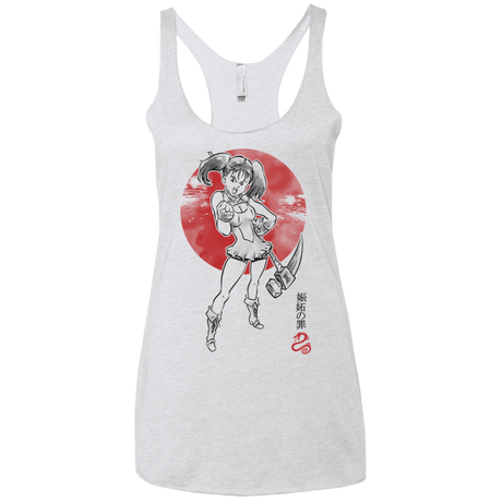 T-Shirts Heather White / X-Small Snake Envy Women's Triblend Racerback Tank