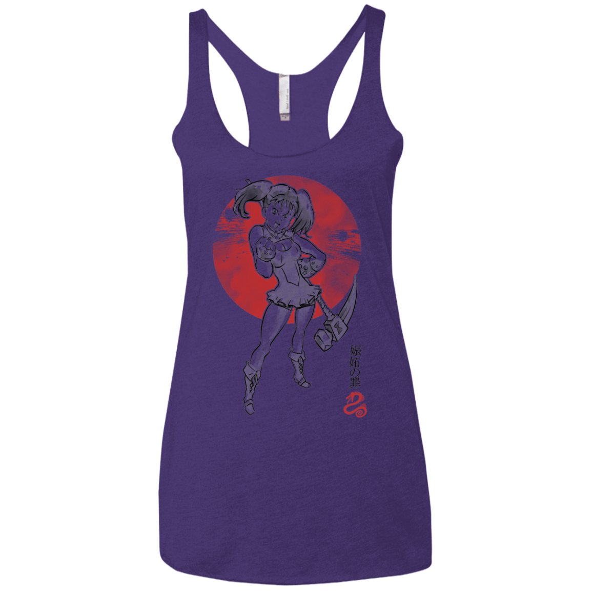 T-Shirts Purple Rush / X-Small Snake Envy Women's Triblend Racerback Tank