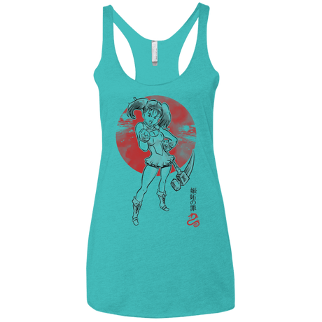 T-Shirts Tahiti Blue / X-Small Snake Envy Women's Triblend Racerback Tank