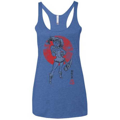 T-Shirts Vintage Royal / X-Small Snake Envy Women's Triblend Racerback Tank
