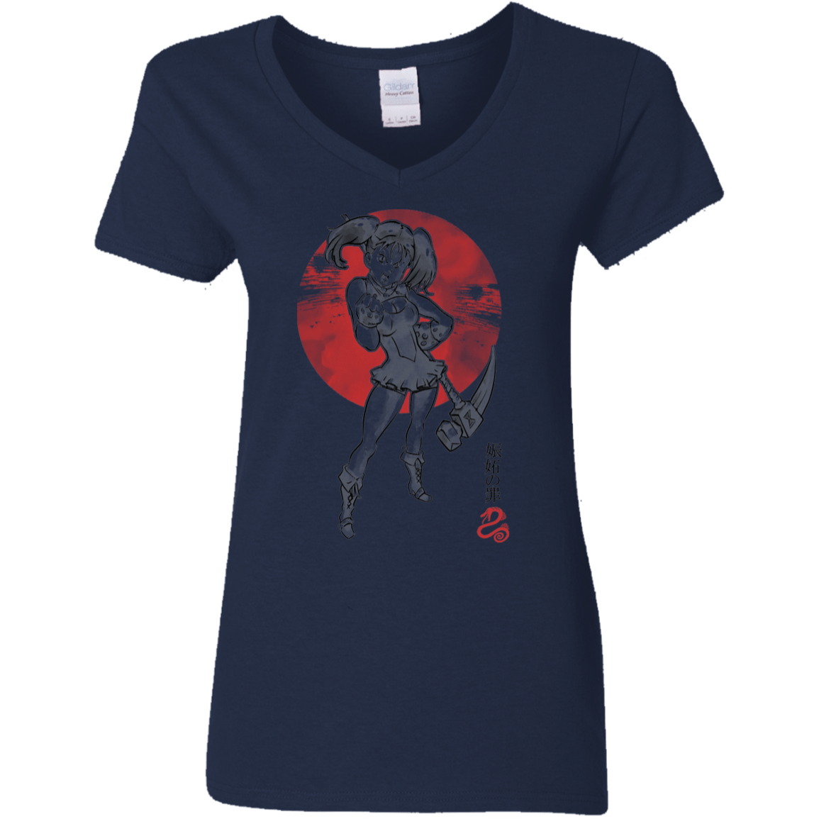 T-Shirts Navy / S Snake Envy Women's V-Neck T-Shirt