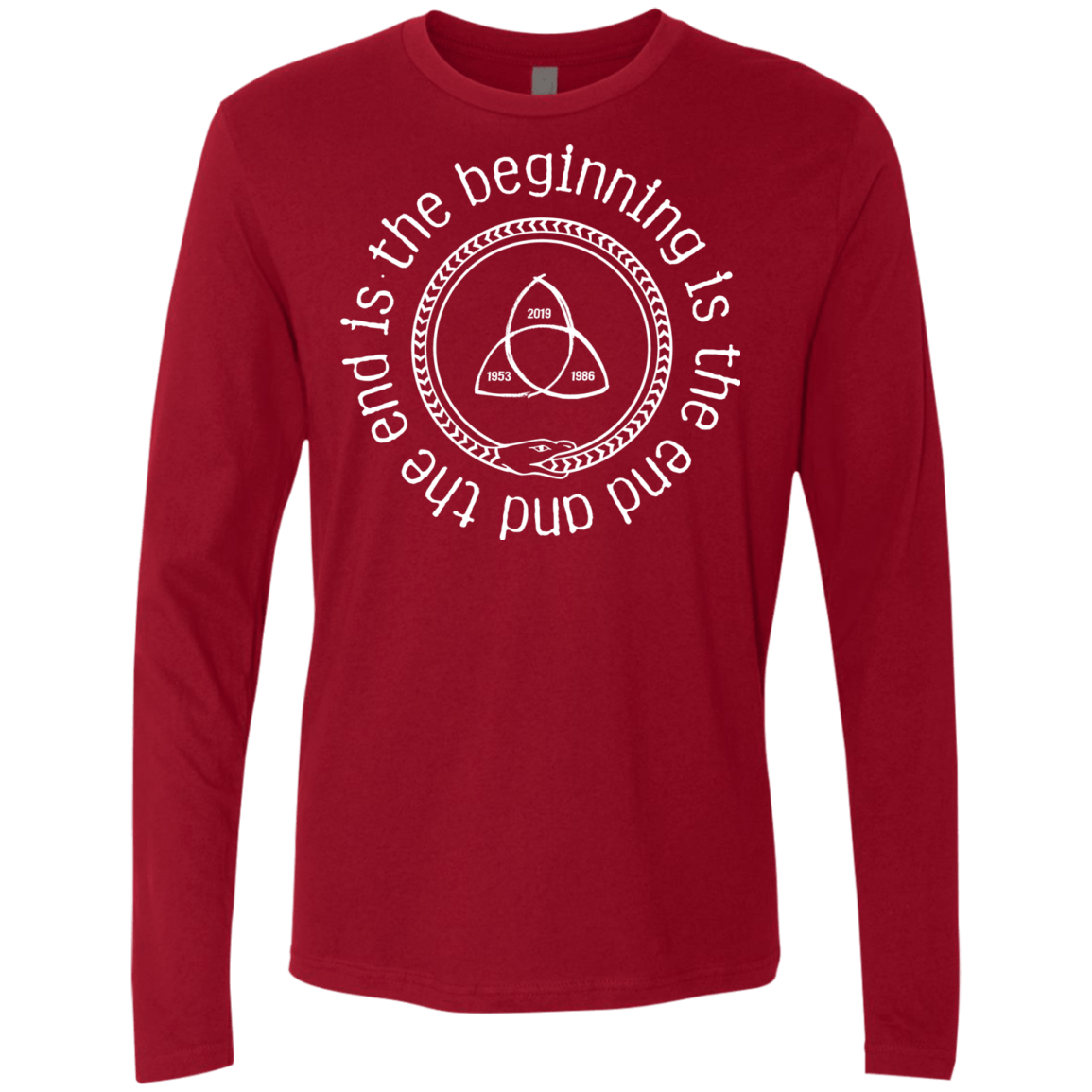 T-Shirts Cardinal / Small Snake Men's Premium Long Sleeve