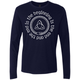 T-Shirts Midnight Navy / Small Snake Men's Premium Long Sleeve