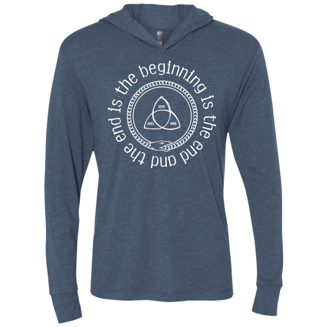 T-Shirts Indigo / X-Small Snake Triblend Long Sleeve Hoodie Tee