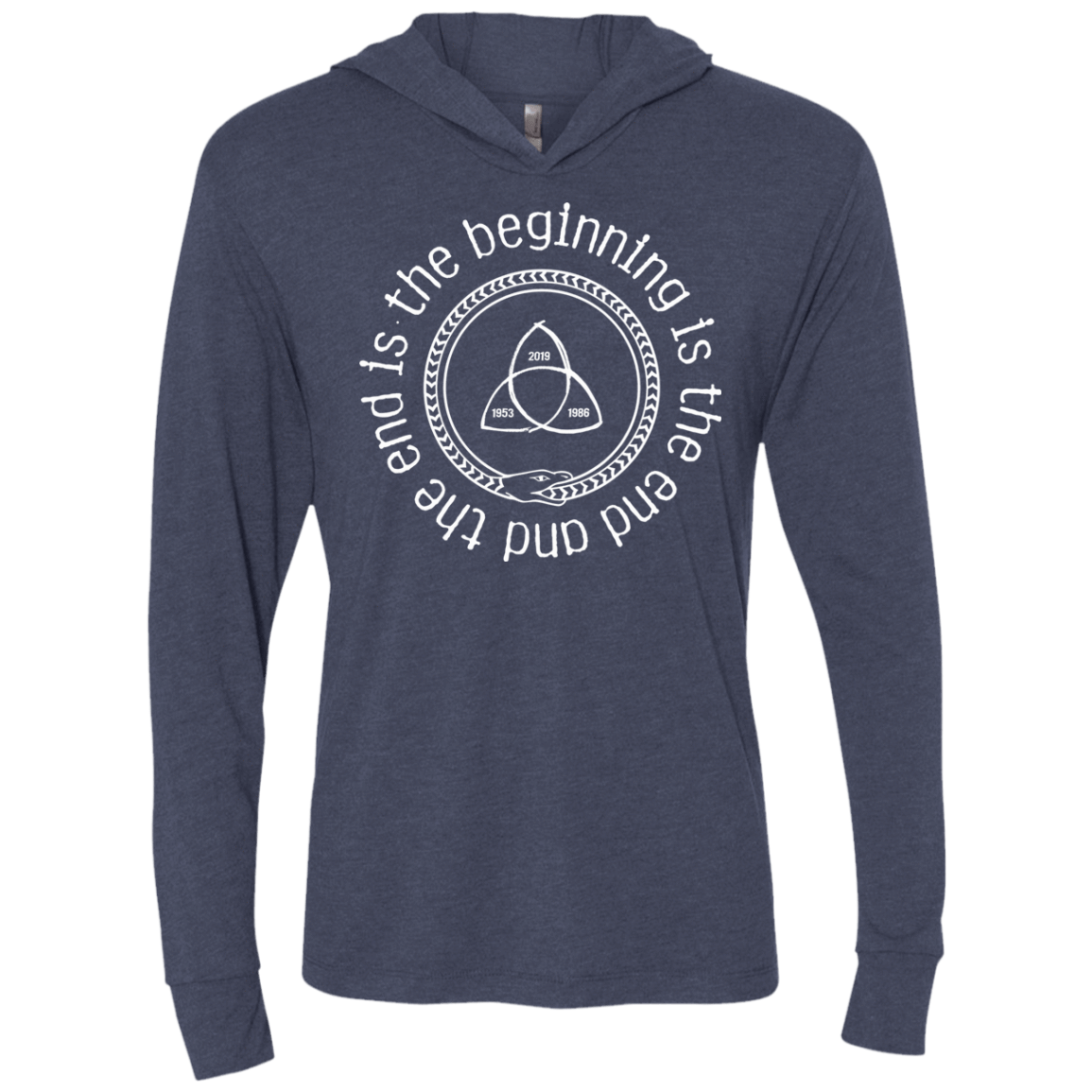 T-Shirts Vintage Navy / X-Small Snake Triblend Long Sleeve Hoodie Tee