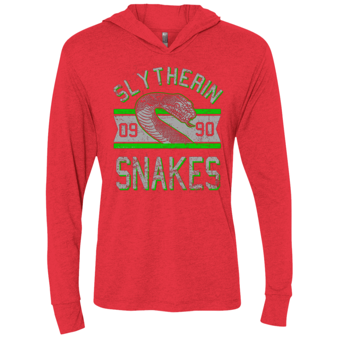 T-Shirts Vintage Red / X-Small Snakes Triblend Long Sleeve Hoodie Tee