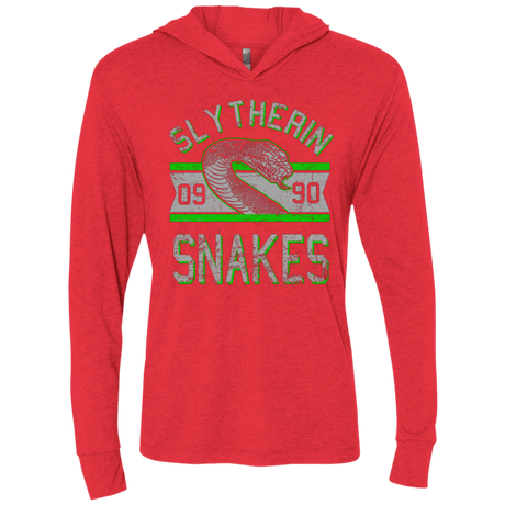 T-Shirts Vintage Red / X-Small Snakes Triblend Long Sleeve Hoodie Tee
