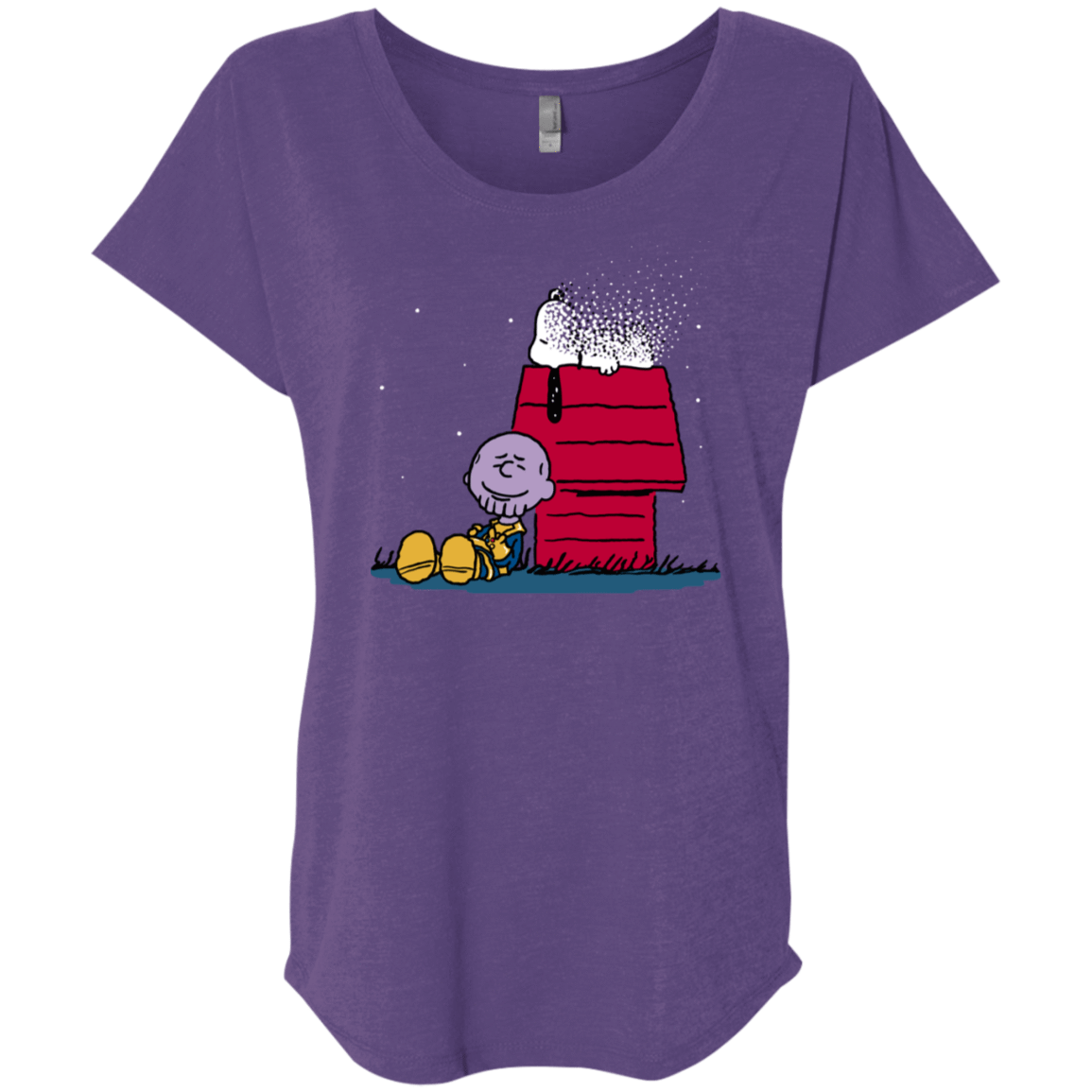T-Shirts Purple Rush / X-Small Snapy Triblend Dolman Sleeve