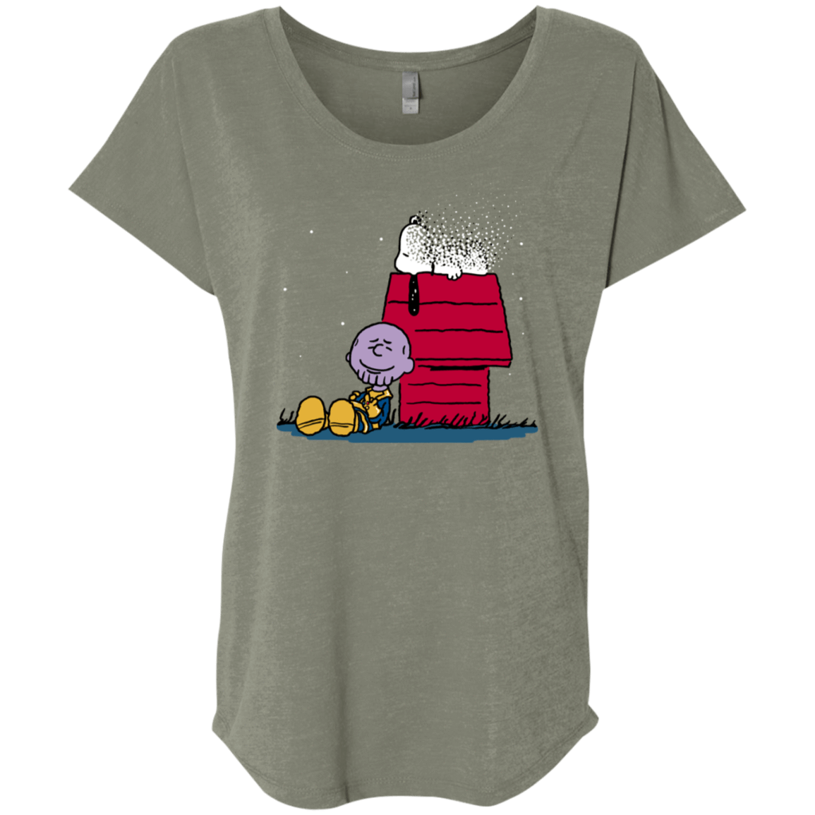 T-Shirts Venetian Grey / X-Small Snapy Triblend Dolman Sleeve