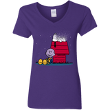 T-Shirts Purple / S Snapy Women's V-Neck T-Shirt