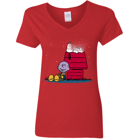 T-Shirts Red / S Snapy Women's V-Neck T-Shirt