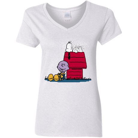 T-Shirts White / S Snapy Women's V-Neck T-Shirt