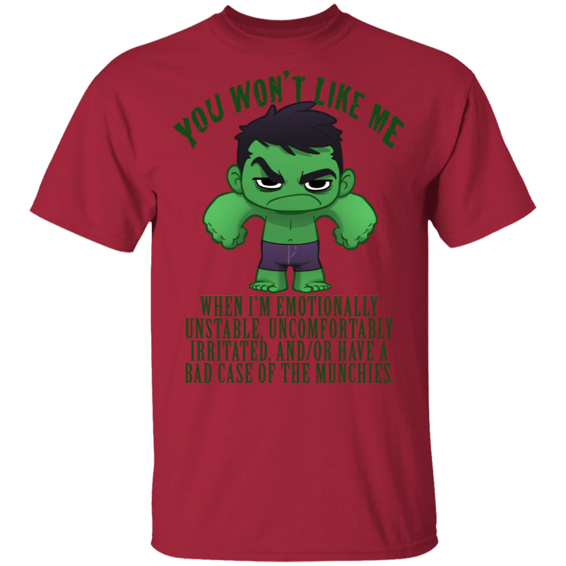 T-Shirts Cardinal / S Snark Hulk T-Shirt