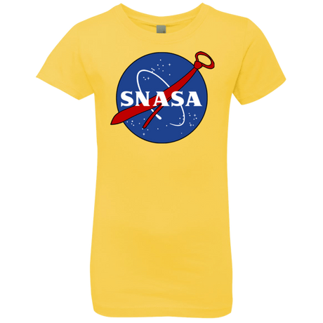 T-Shirts Vibrant Yellow / YXS SNASA Girls Premium T-Shirt
