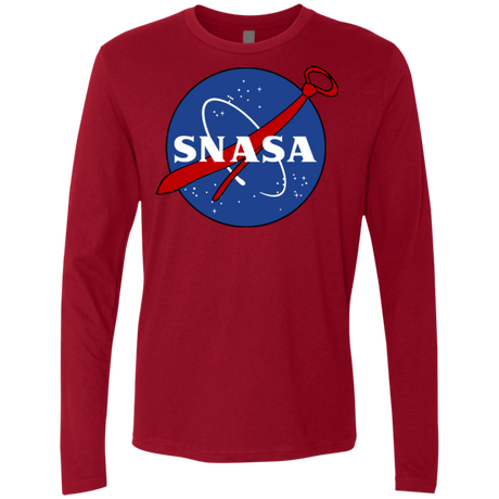 T-Shirts Cardinal / Small SNASA Men's Premium Long Sleeve