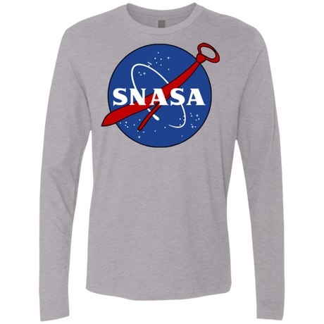 T-Shirts Heather Grey / Small SNASA Men's Premium Long Sleeve