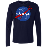 T-Shirts Midnight Navy / Small SNASA Men's Premium Long Sleeve