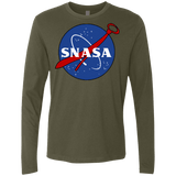 T-Shirts Military Green / Small SNASA Men's Premium Long Sleeve