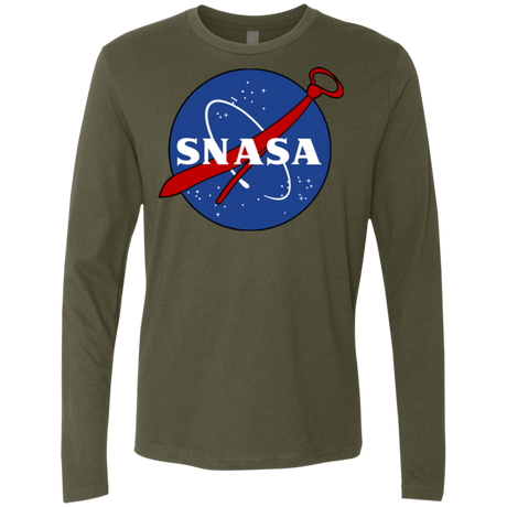 T-Shirts Military Green / Small SNASA Men's Premium Long Sleeve