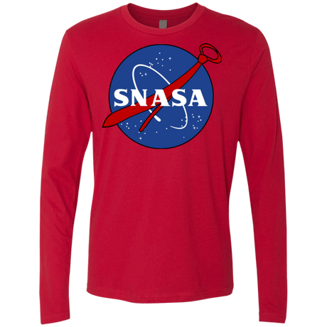 T-Shirts Red / Small SNASA Men's Premium Long Sleeve