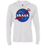 T-Shirts Heather White / X-Small SNASA Triblend Long Sleeve Hoodie Tee
