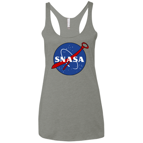 T-Shirts Venetian Grey / X-Small SNASA Women's Triblend Racerback Tank