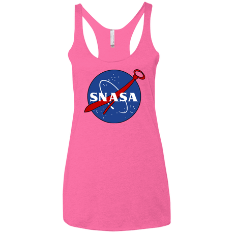 T-Shirts Vintage Pink / X-Small SNASA Women's Triblend Racerback Tank