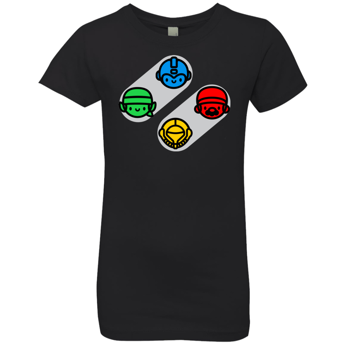 T-Shirts Black / YXS SNES Girls Premium T-Shirt