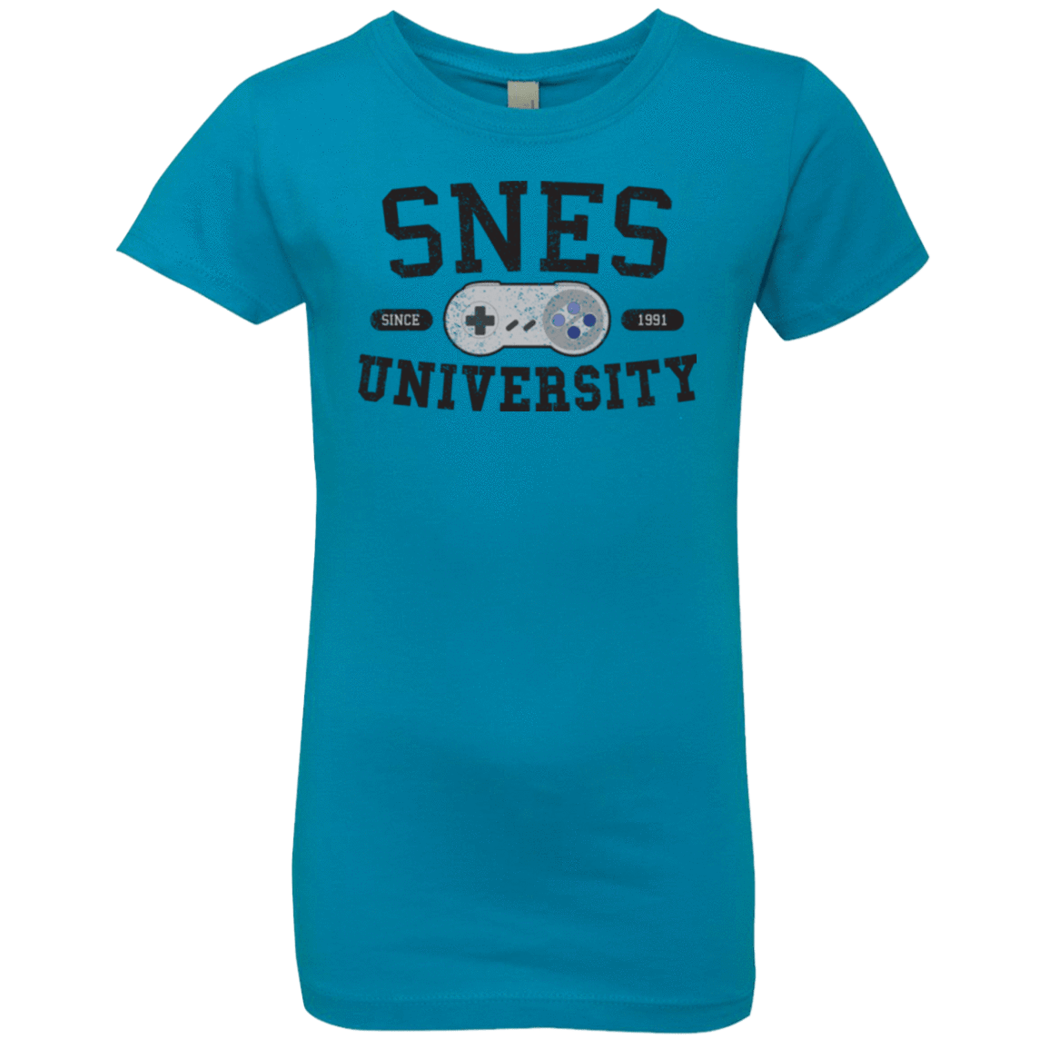 T-Shirts Turquoise / YXS SNES Girls Premium T-Shirt