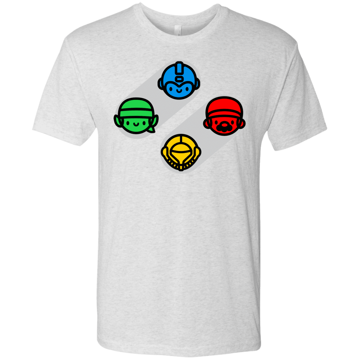 T-Shirts Heather White / S SNES Men's Triblend T-Shirt