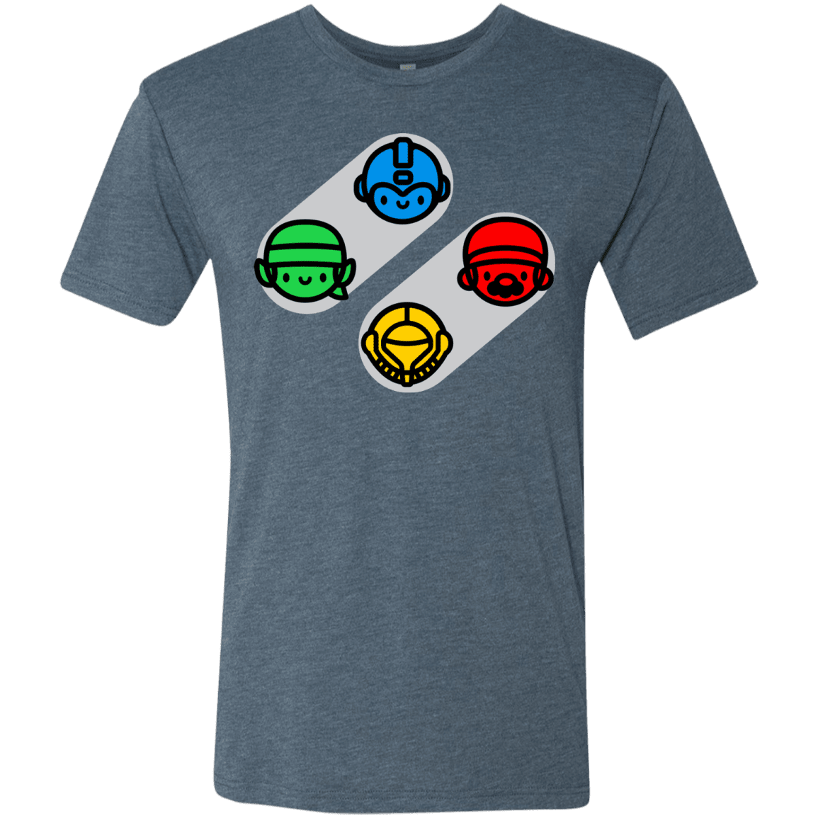 T-Shirts Indigo / S SNES Men's Triblend T-Shirt