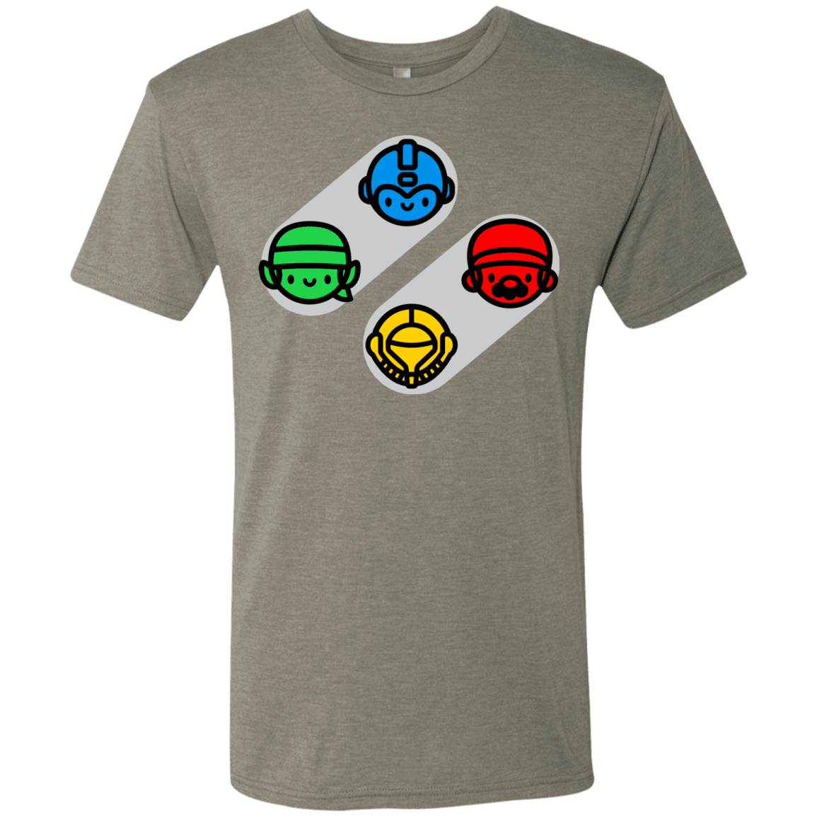 T-Shirts Venetian Grey / S SNES Men's Triblend T-Shirt