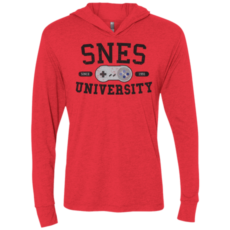 T-Shirts Vintage Red / X-Small SNES Triblend Long Sleeve Hoodie Tee