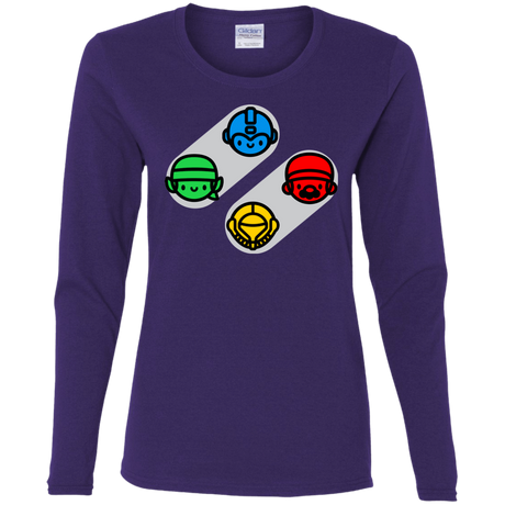 T-Shirts Purple / S SNES Women's Long Sleeve T-Shirt