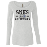 T-Shirts Heather White / Small SNES Women's Triblend Long Sleeve Shirt