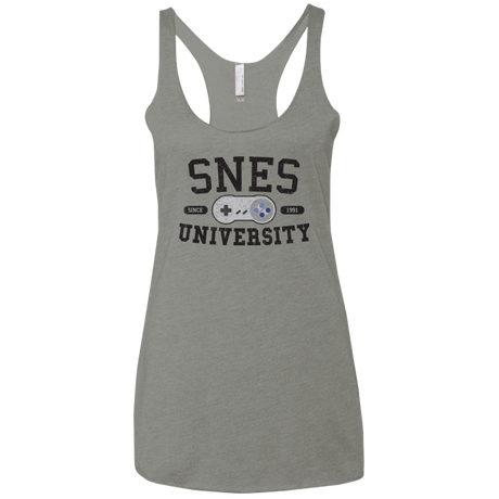 T-Shirts Venetian Grey / X-Small SNES Women's Triblend Racerback Tank