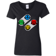 T-Shirts Black / S SNES Women's V-Neck T-Shirt